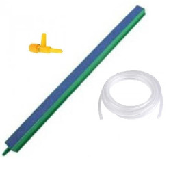 Air Oxygen Bubble Stick 8 inch Stick Air Stone with 3 Meter Air Tube and 1 Air Controller for Small Big Aquarium and Fish Bowl