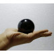 Natural Black Agate Tourmaline Stone 60 mm Ball Sphere for Mediataion