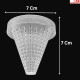 Bloodworm Feeder Cone, Worm Feeder Fish Food Cone Basket with Suction Cups (Pack of 4)