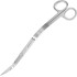 Planted Aquarium Aquascaping Stainless Steel Curved Scissors Tool For Landscape 27CM( Silver )