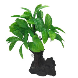 Plastic Plants for Aquarium Fish Tank Fish Tank/Home/Garden/Office Decoration Tree Decorative Ornament (Rock Tree)