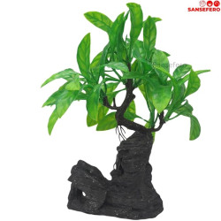 Plastic Plants for Aquarium Fish Tank Fish Tank/Home/Garden/Office Decoration Tree Decorative Ornament (Rock Tree)