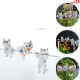 Cute Tiny Hanging Kitten Cat Decoration Ornament for Fish Tank, Table, Flower Pot, Mini Cat Climbers for Hanging Ornament Decoration Ornament (3 Pcs)