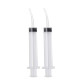 Hand Feeding Syringe Adjustable for Birds, Cat, Dog, Hamster, Goat, Rabbit, Transparent 12 ML (Pack of 2)