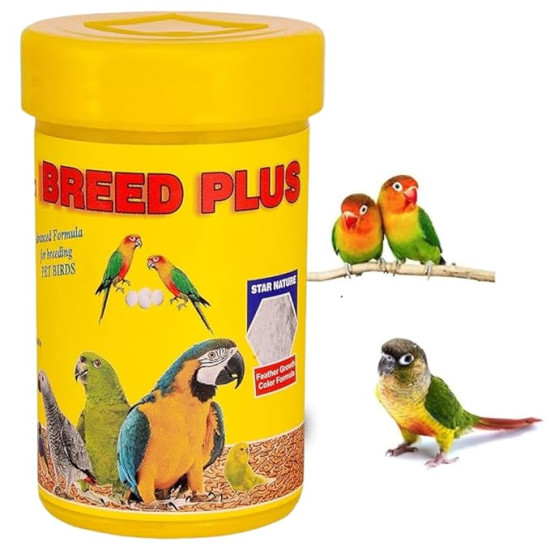 Breed Plus Advanced Formula for Birds Breeding with Vitamins/Better Fertility/Egg Production for Better Growth (50 Grams)