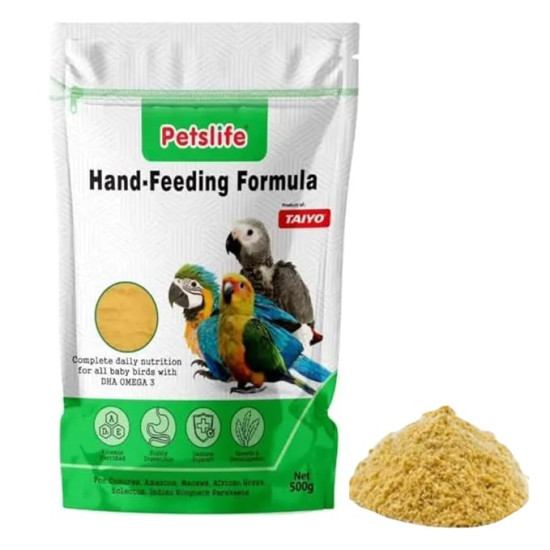 Mini Hand Feeding Formula | Highly Palatable Diet for Health and Growth | Premium Nutrition for All Small Birds, Including Conures, Cockatiels, and Budgies (250 Grams)