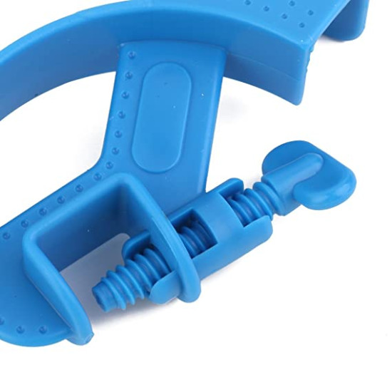 Hose Holder for Aquarium Fish Tank Filtration Tube/Pipe Holder with Screw Type Blue Color Plastic