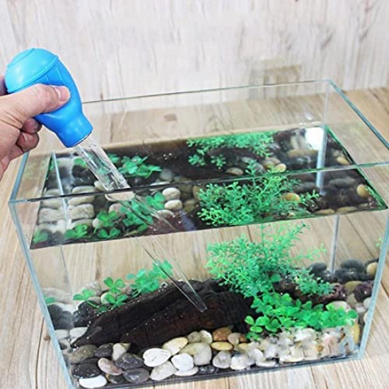 Manual Waste Remover for Betta Tank Nano Aquarium Dropper/Coral Feeder (30 ML) SPS HPS Feeder Reef Aquarium/Aquarium Gravel Cleaning Straw Aquarium Tool (30 ML)