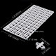 Aquarium White Divider 4 Pcs with 4 Pcs Grid Divider/Aquarium Fish Tray Egg Crate/Turtle Climber/Bottom Filter Isolation Board (White)