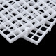 Aquarium White Divider 4 Pcs with 4 Pcs Grid Divider/Aquarium Fish Tray Egg Crate/Turtle Climber/Bottom Filter Isolation Board (White)