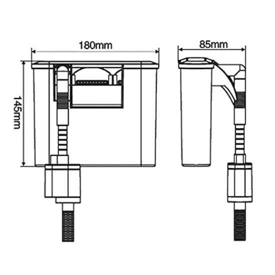 SunSun HBL-303 Tech and Toy Hang on Power Slim Filter