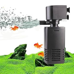  Aquarium Internal Power Filter for Aquarium Can Used for Fresh & Salt Water with The Flow Rate 880 L/H 15W