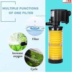 Premier Plants Aquarium Liquid Internal Filter RS-3300D Liquid 2 Layer Sponge Filter for Aquarium Filtrattion (30W Output : 1800L/H) RS-3300D