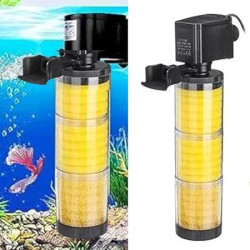 Aquarium Liquid Internal Filter RS-3310E Liquid 3 Layer Sponge Filter for Aquarium Filtrattion (30W Output : 1800L/H) RS-3310E