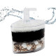 Corner Filter Air Driven Bio-Sponge Ceramic for Fry Shrimp and Small Fish Planted Aquarium (XY-2008)