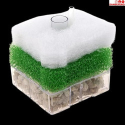 Bio Sponge Filter with filter media for A Efficient Filter for Your Aquarium Fish Tank (Square Shaped) XY-2011