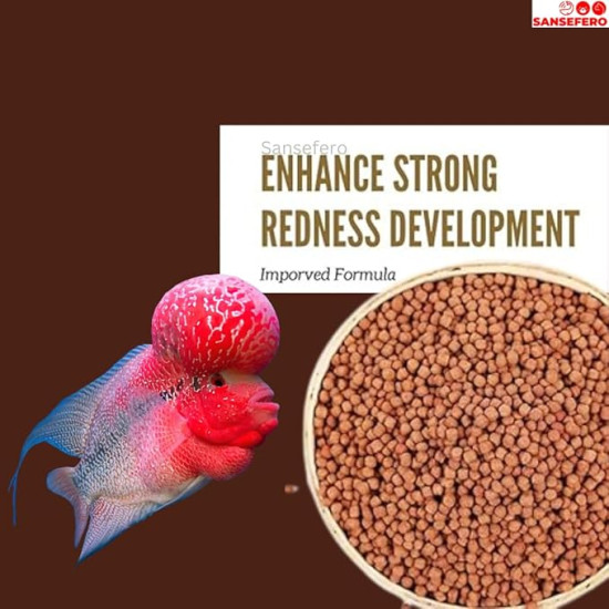 Premier Plants XO Fish Food for Flowerhorn Fish in Increases of Shape and Head Growth for Flowerhorn Fish (Ever Red)