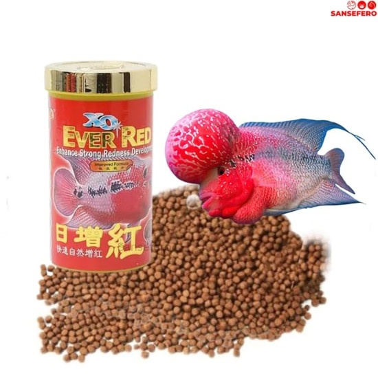 Premier Plants XO Fish Food for Flowerhorn Fish in Increases of Shape and Head Growth for Flowerhorn Fish (Ever Red)