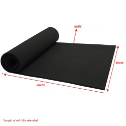 Aquarium Base Rubber Mat (60 x 30 cm) for Garden,Fish Tank, Bird Cage & Glass Items and for Safety Purpose (Black)