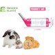  Water Bottle Cum Feeder for Hamsters Guinea Pigs Rabbits Mice with Leak Free Cage Attachment for Pets Random Colour Pack of 2 (125ml)