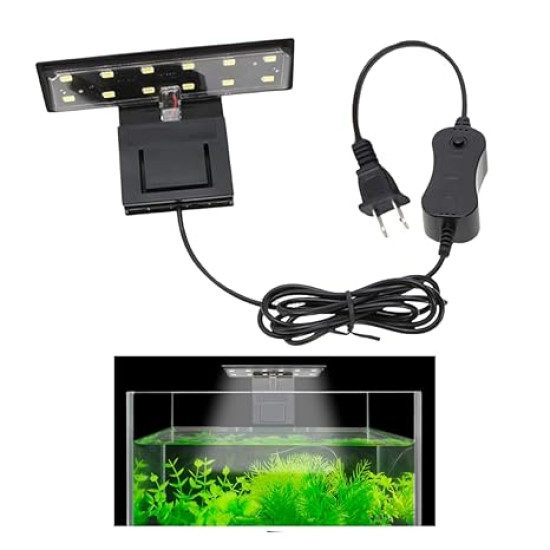 Premier Plants Super Slim LED Aquarium Light and Planted Tank Light for Aquarium Clip-on Lamp (Black X3)