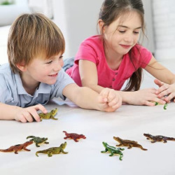 Figurines Toys, Realistic Assorted Mini Plastic for Aquarium/Party Favor Decoration/Bathtub Bath Pool Toy/Pet Collection/Gift (Crocodile)