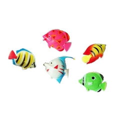 Artificial Fish for Aquarium Tank (Random Color and Pattern) - Set of 5 Pieces