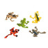  5 pcs of Plastic Frog Figurines Toys, Realistic Frog Assorted Mini Plastic Frogs for Aquarium/Party Favor Decoration/Bathtub Bath Pool Toy/Pet Turtle Collection/Gift & Rewards