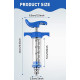 Adjustable Hand Feeding Syringe for Birds/Kitten/Puppy/Hamster/Goat/Rabbit (20ML)